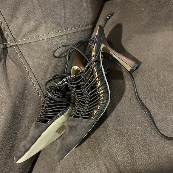 NWOT Sam Edelman NEW Trinity brown suede heels - Picture 5 of 9